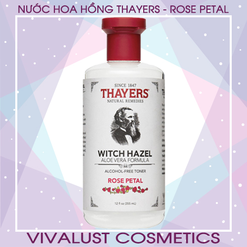 Nước hoa hồng thayers rose petal 355ml - hương hoa hồng - dành cho da thường và da khô