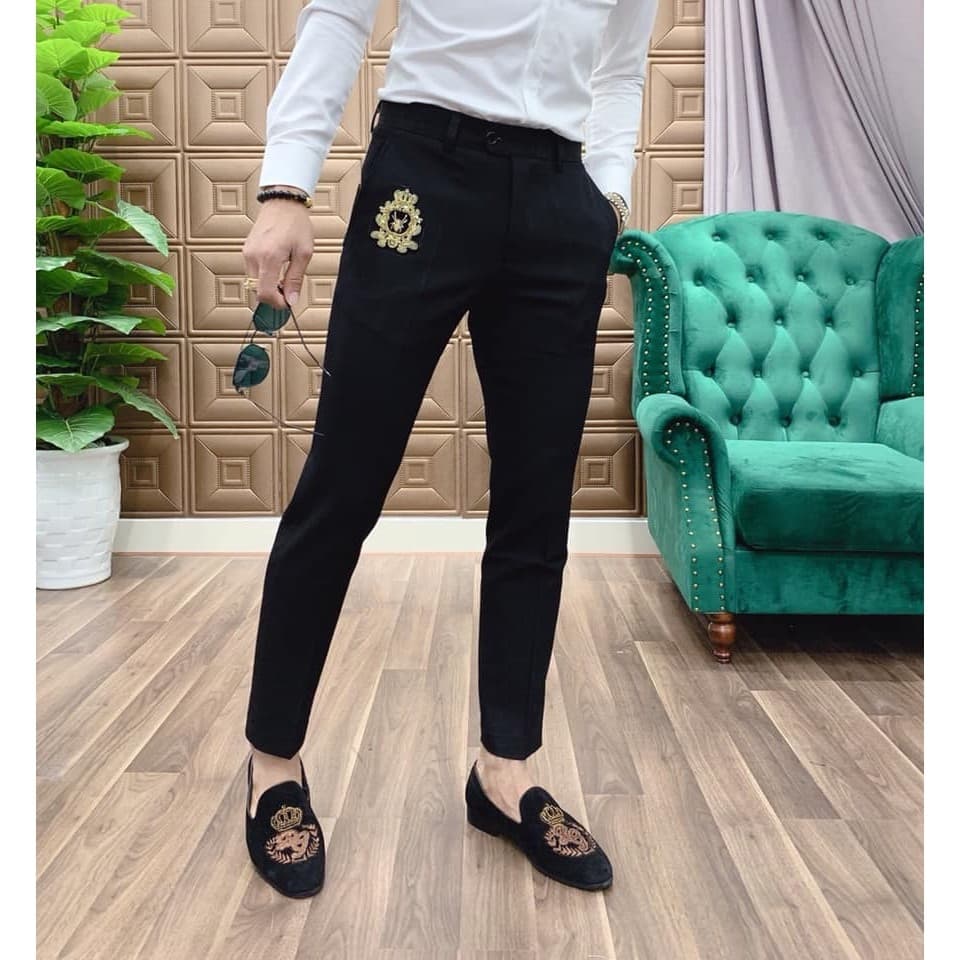 Quần âu nam đẹp quần tây nam cao cấp màu đen Hàn Quốc dáng ôm body