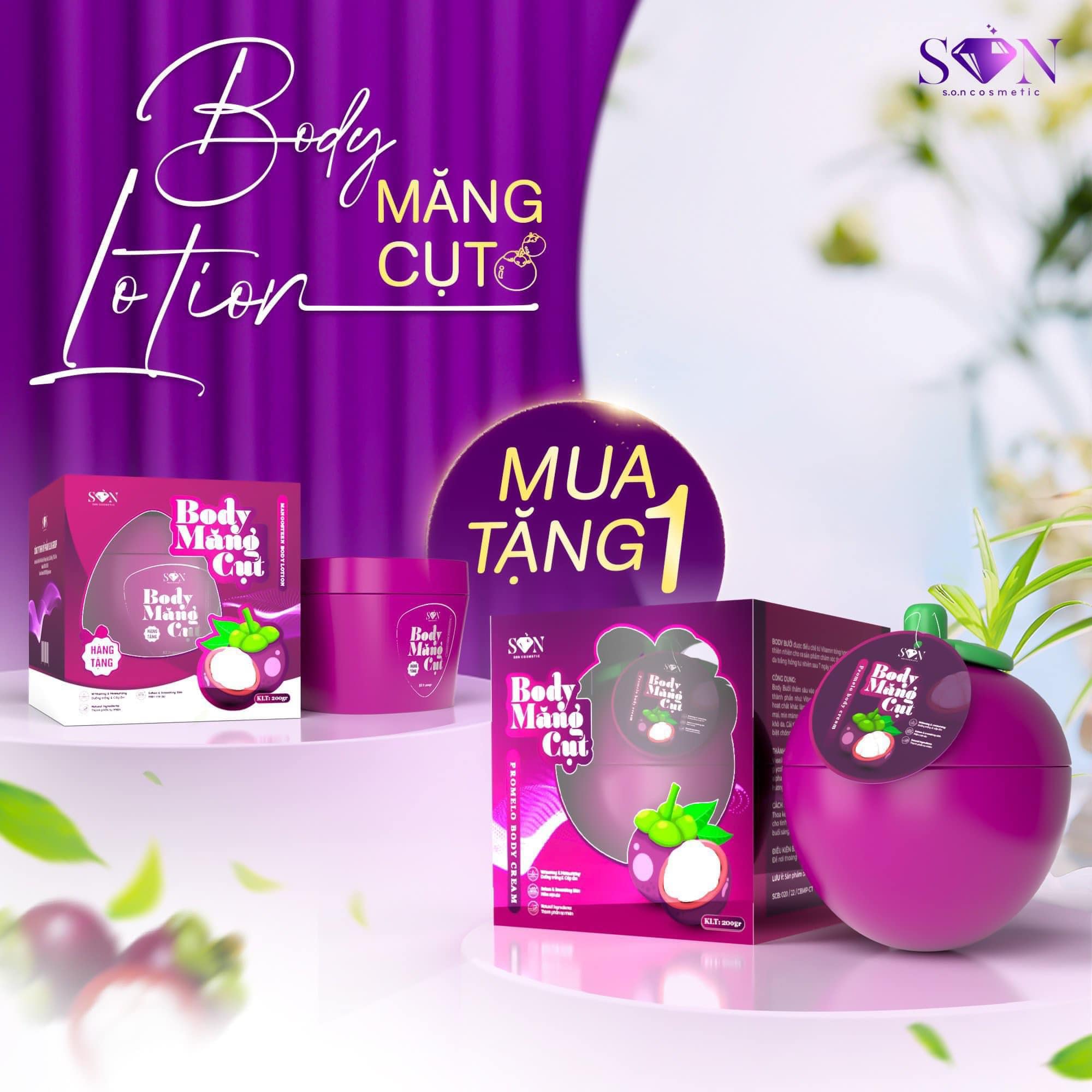 Body Măng Cụt mua 1 tặng 1, body Măng cụt SON chính hãng