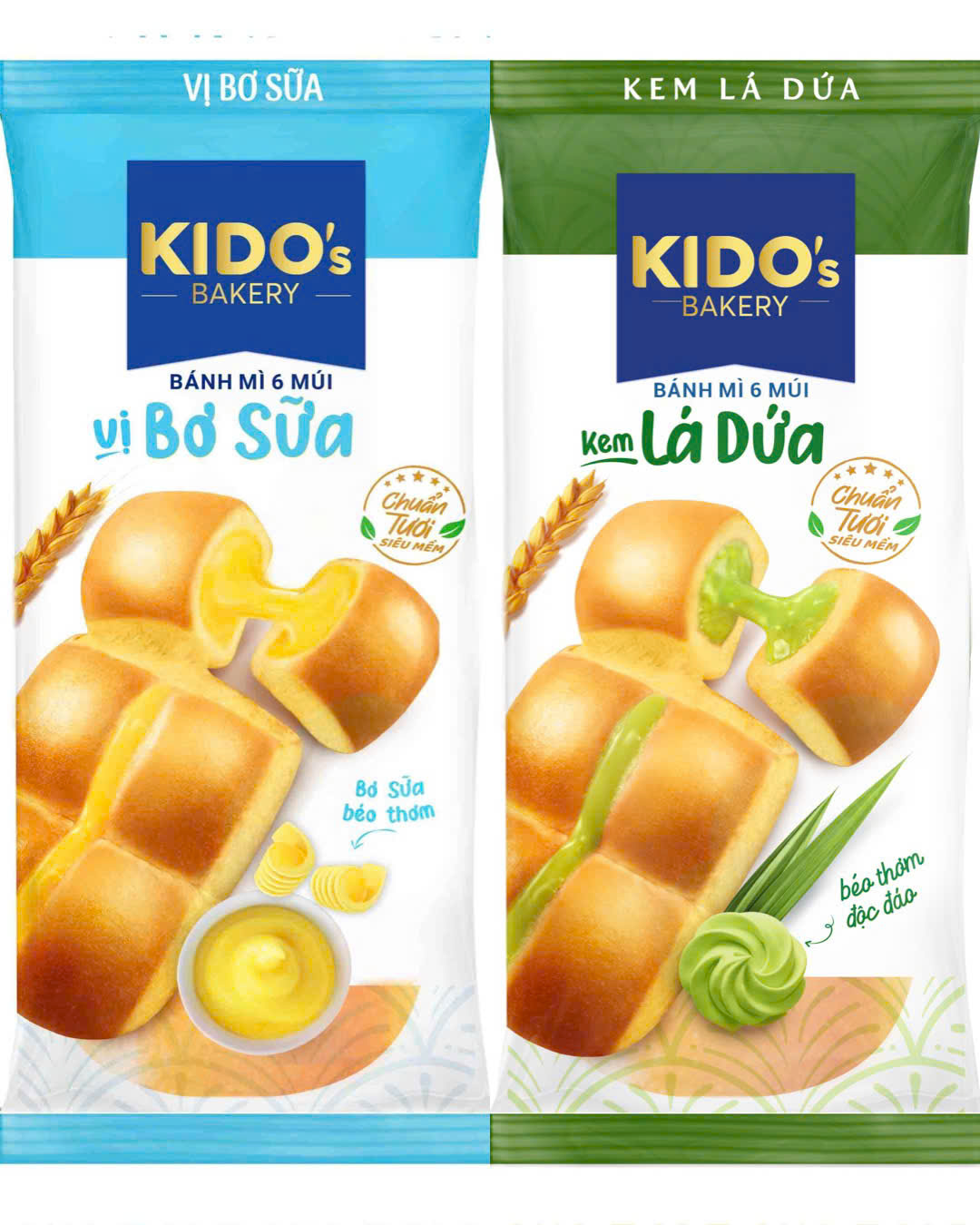Bánh Mì Tươi Kido 6 Múi Combo 5 cái
