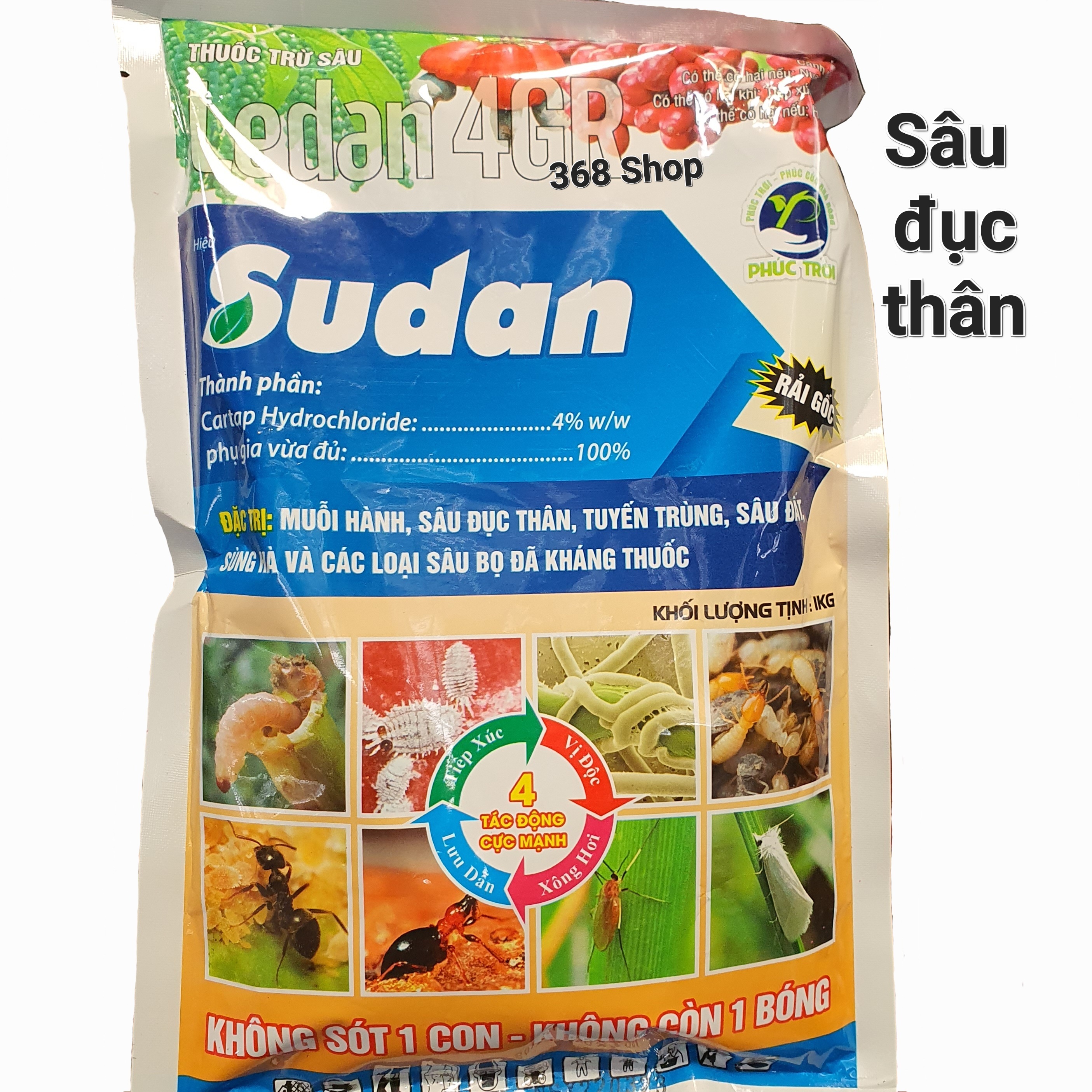 💎 thuốc trừ sâu ledan 4gr sudan 💖 đặc t r ị: sâu đất, sùng hà, sâu đục thân, tuyến trùng, muỗi hành.