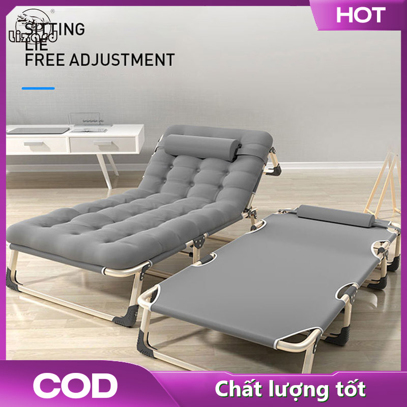 LIZARD 🛏️Folding bed, single bed, nap/home/simple lunch bed, escort bed, portable/multifunctional marching bed, office recliner