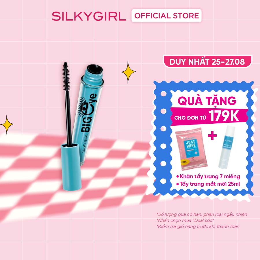 Mascara Dài Và Dày Cong Mi Silkygirl Big Eye Collagen 18ml
