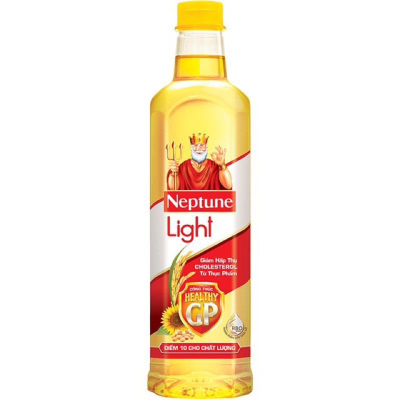 Chai dầu ăn neptune light 1l