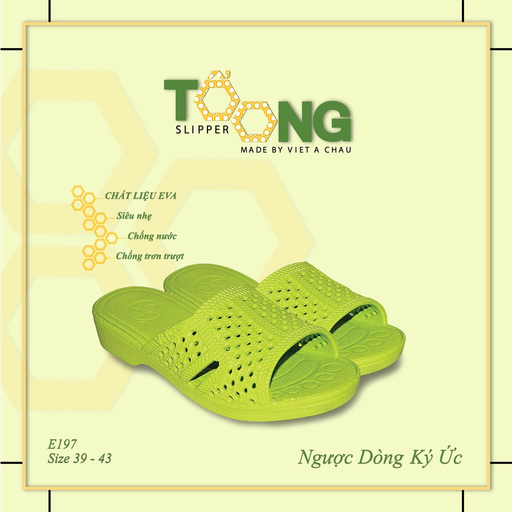Dép tổ ong TÔNG XANH nhựa EVA siêu bền, siêu nhẹ, chống trơn trượt, đế dày (FORM LỚN ĐẶT LÙI 1-2 SIZE) Dép Nam Nữ Nhiều Màu Sắc