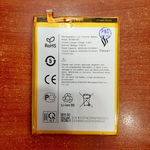 Pin điện thoại vsmart live 4 v640 bvsm-430