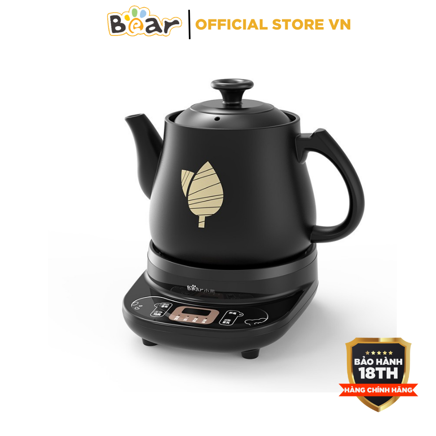 Ấm sắc thuốc 3L đa năng Bear JYH-C30A1, Công suất 500W, Giữ Ấm Hẹn Giờ Làm Bằng Đất Sét Và Gốm Sứ, BH 18 Tháng