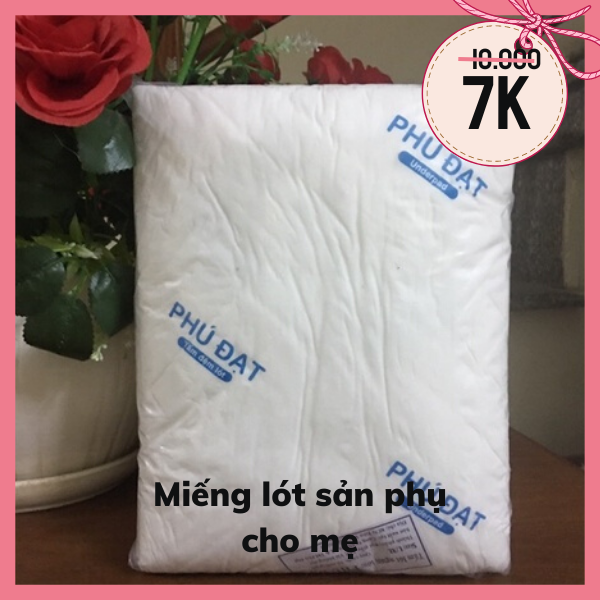 Miếng lót sản dịch phú đạt - 60x40cm - miếng đệm lót cho mẹ sau sinh - con iu shop mẹ và bé