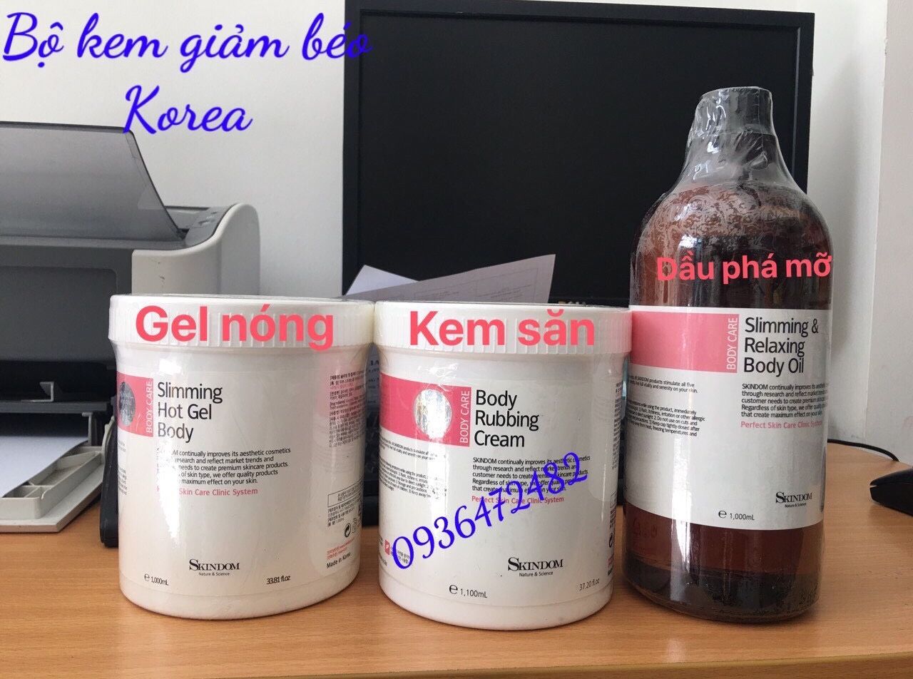 [HCM]Bộ Kem Giảm Béo Cao Cấp Skindom Chính Hãng Hàn Quốc- BÁN LẺ TỪNG CHAI