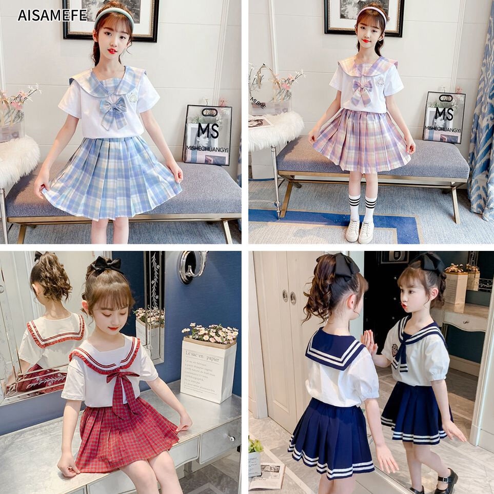 Set đồng phục nữ sinh Nhật Bản đáng yêu cho bé gái 3-15 tuổi