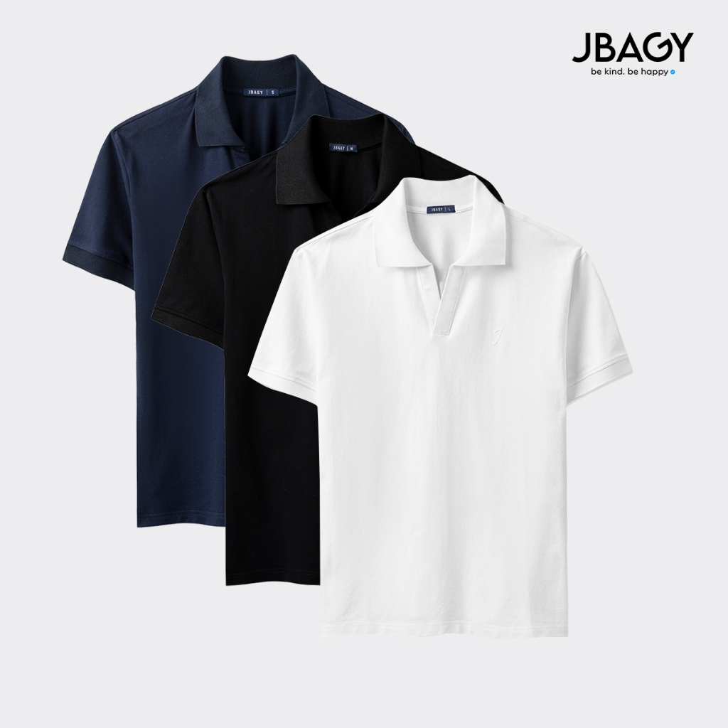  Áo polo nam VIGO cổ V tinh tế vải Cá Sấu Cotton 280gsm Thương Hiệu JBAGY - JP0102 