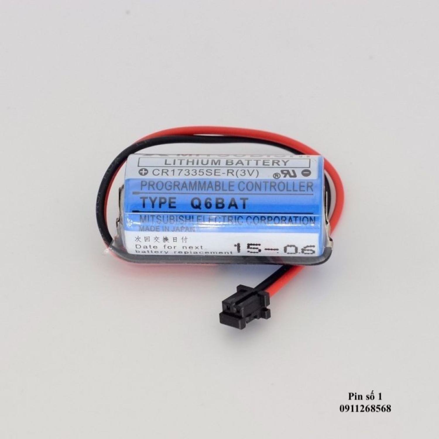 Pin nuôi nguồn plc lithium q6bat cr17335 mitsubishi 3v