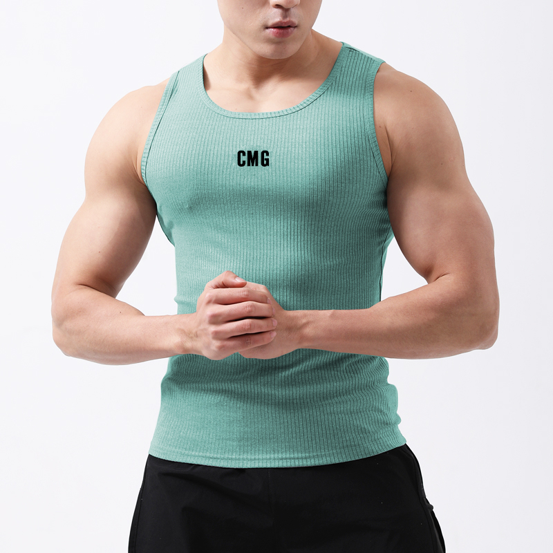 Áo ba lỗ nam chất liệu cotton thun gân cực mát lạnh mặc tập gym, thể thao, mặc ở nhà phê hết nấc - 5