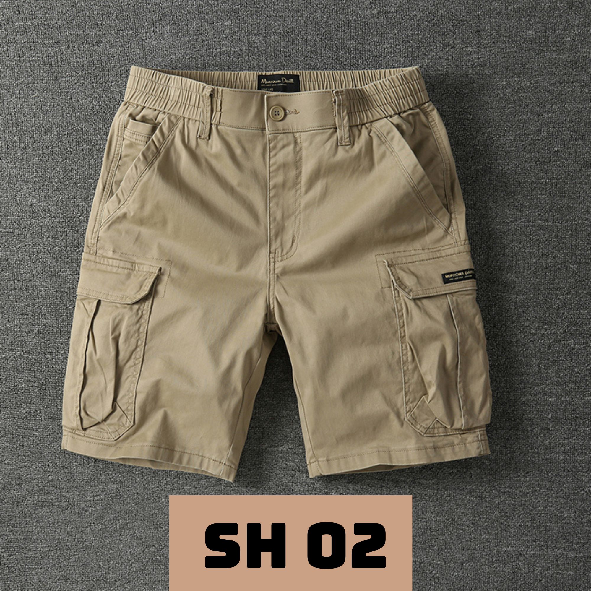 Quần Short kaki túi hộp cạp khoá kéo , vải kaki dày dặn đứng phom cạp chun 4 màu full size