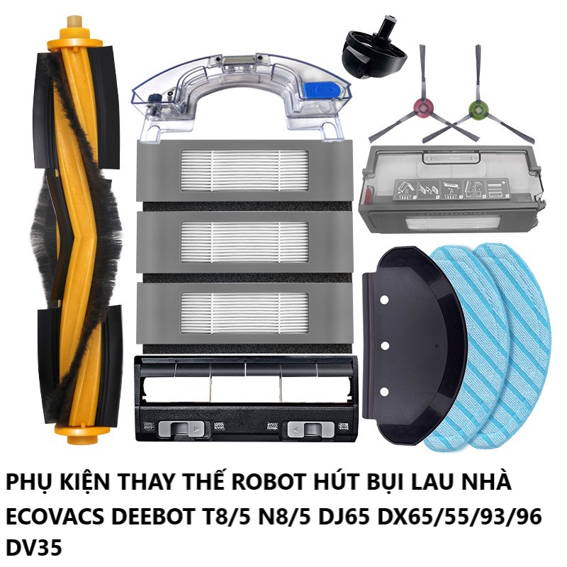 Phụ kiện nắp chổi cuốn robot hút bụi lau nhà 2in1 ECOVACS Deebot T8/5 N8/5 DJ65 DX65/55/93/96 DV35 DD33/35/37/56- T FamilyMart