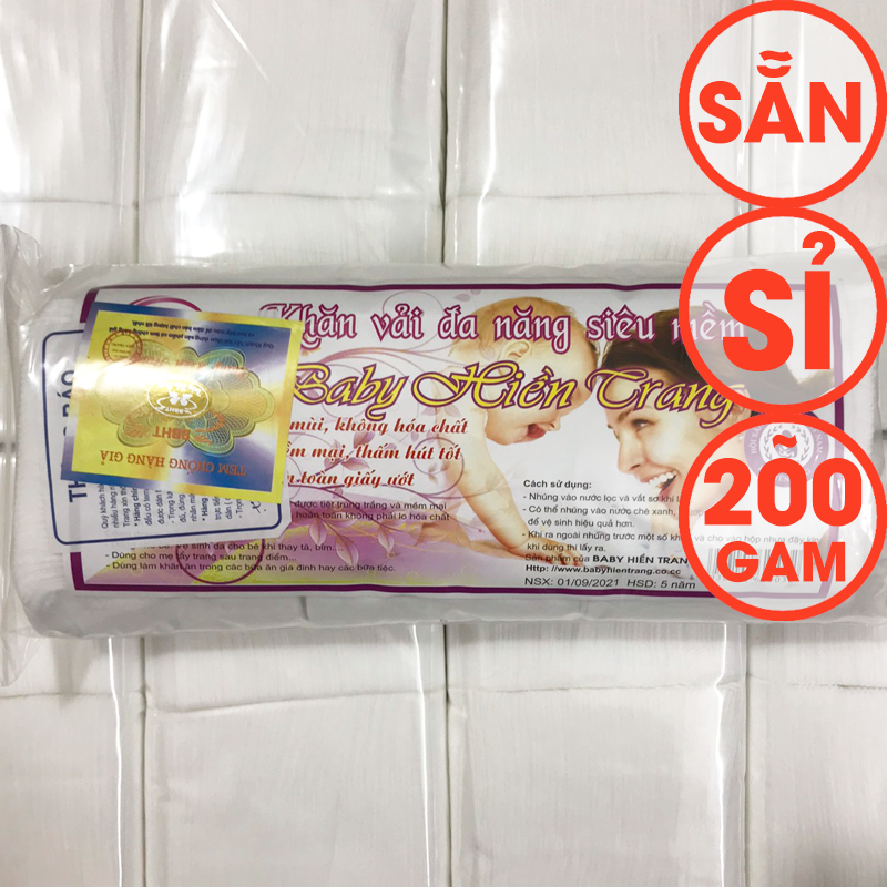 Sỉ khăn vải khô đa năng baby hiền trang