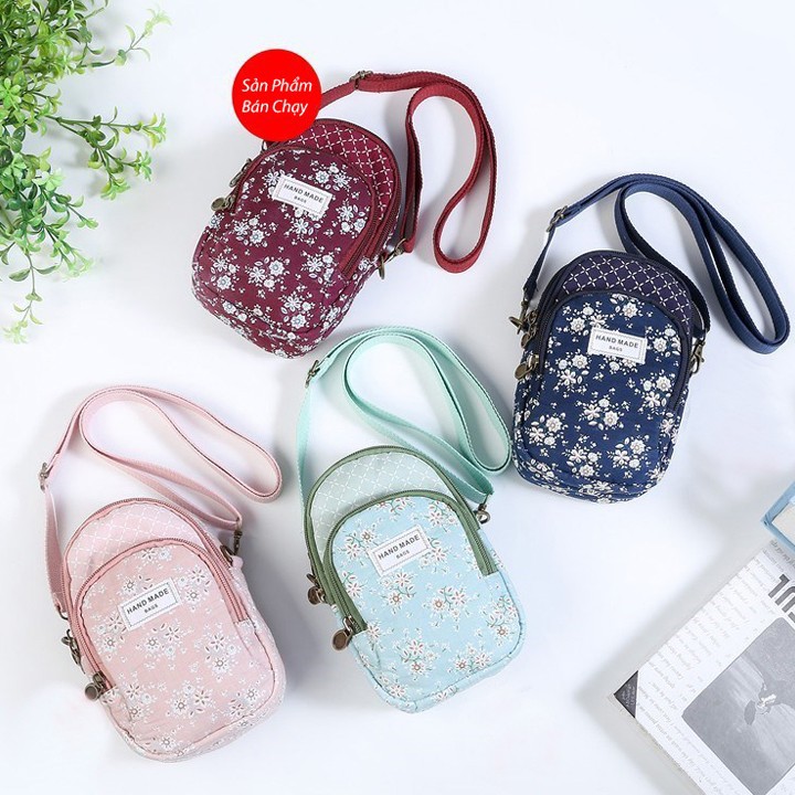 Túi Đeo Chéo Nữ đựng điện thoại đựng tiền vật dụng nhỏ họa tiết xinh xắn NemoHandmade - TDC4M