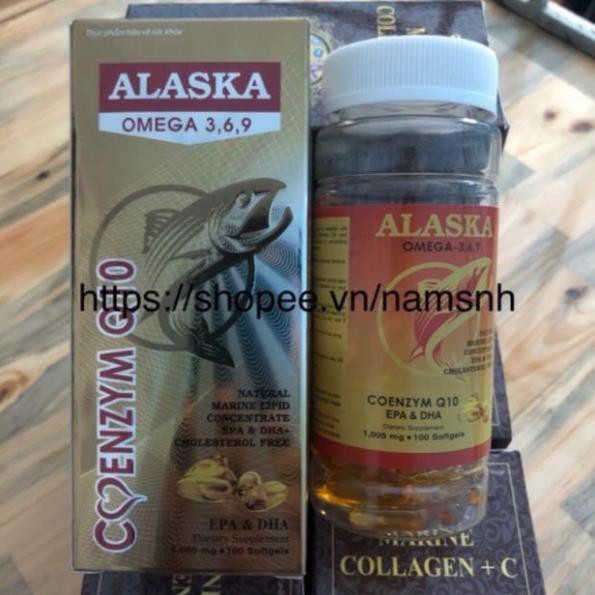 Dầu Cá Alaska Omega 369 Hộp 100 viên - Bổ Não, Tăng Cường Thị Lực, Giảm Nguy Cơ Mắc Bệnh Tim Mạch