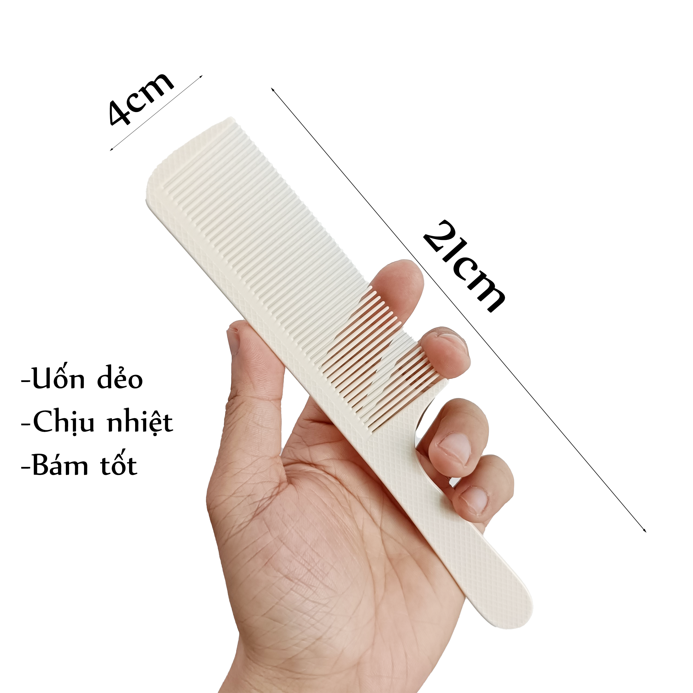 Lược cắt tóc Nam 007 bản to bám tóc tốt