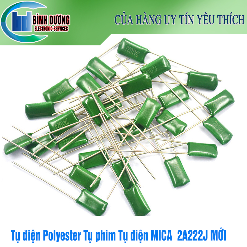 10 chiếc tụ mica 2a102j 2a222j mới