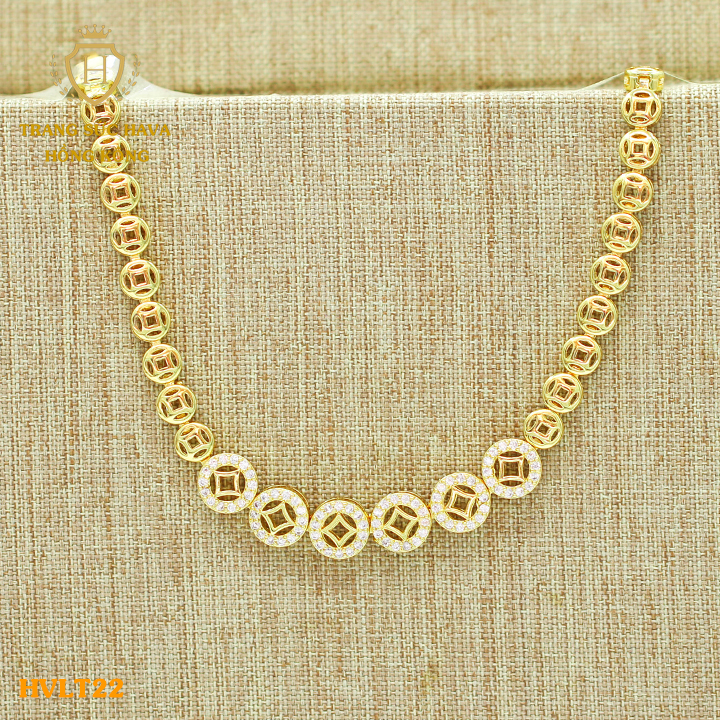 Lắc Tay Nữ, Vòng Tay Nữ Kim Tiền Tài Lộc May Mắn, Titan Xi Mạ Vàng Non 10k, 18k, 24k Thật Cao Cấp (Không Bị Đen) - Trang Sức Hava Hong Kong Thời Trang Cá Tính