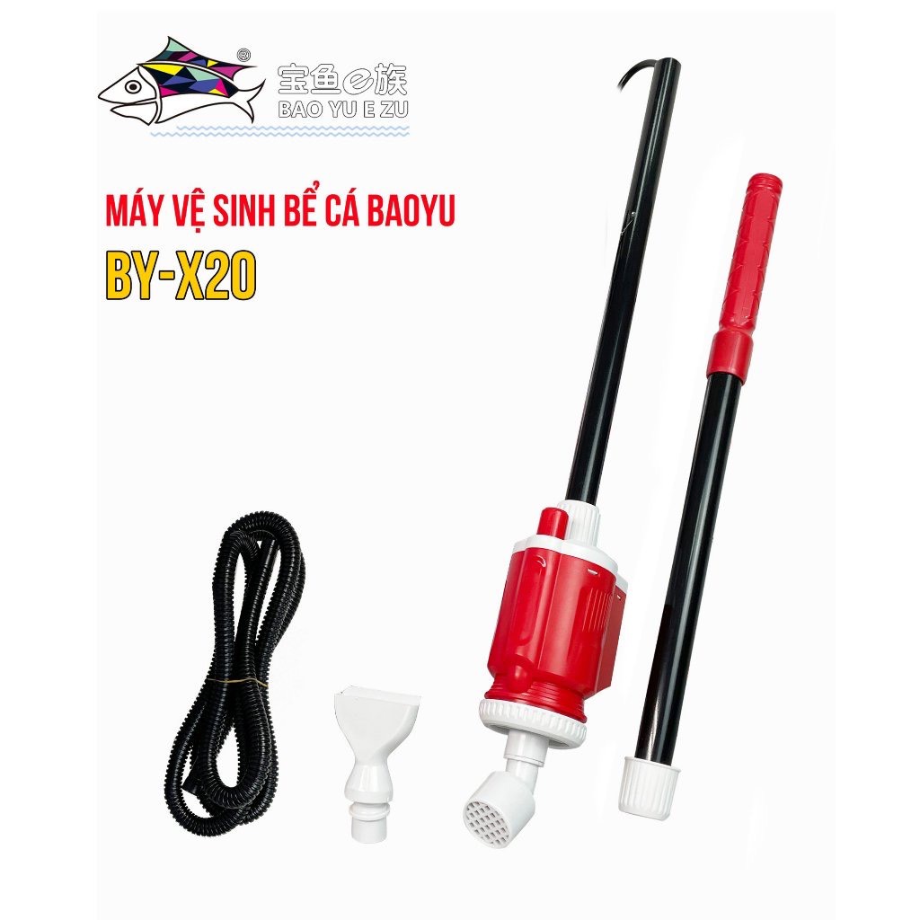 Máy vệ sinh bể cá cảnh Baoyu BY-X20; BY-X25