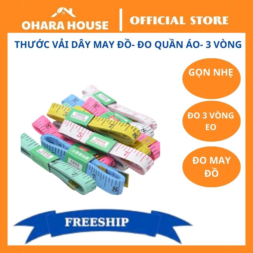 Combo 3 cuộn Thước dây may đồ, đo eo, chiều cao 1.5 mét