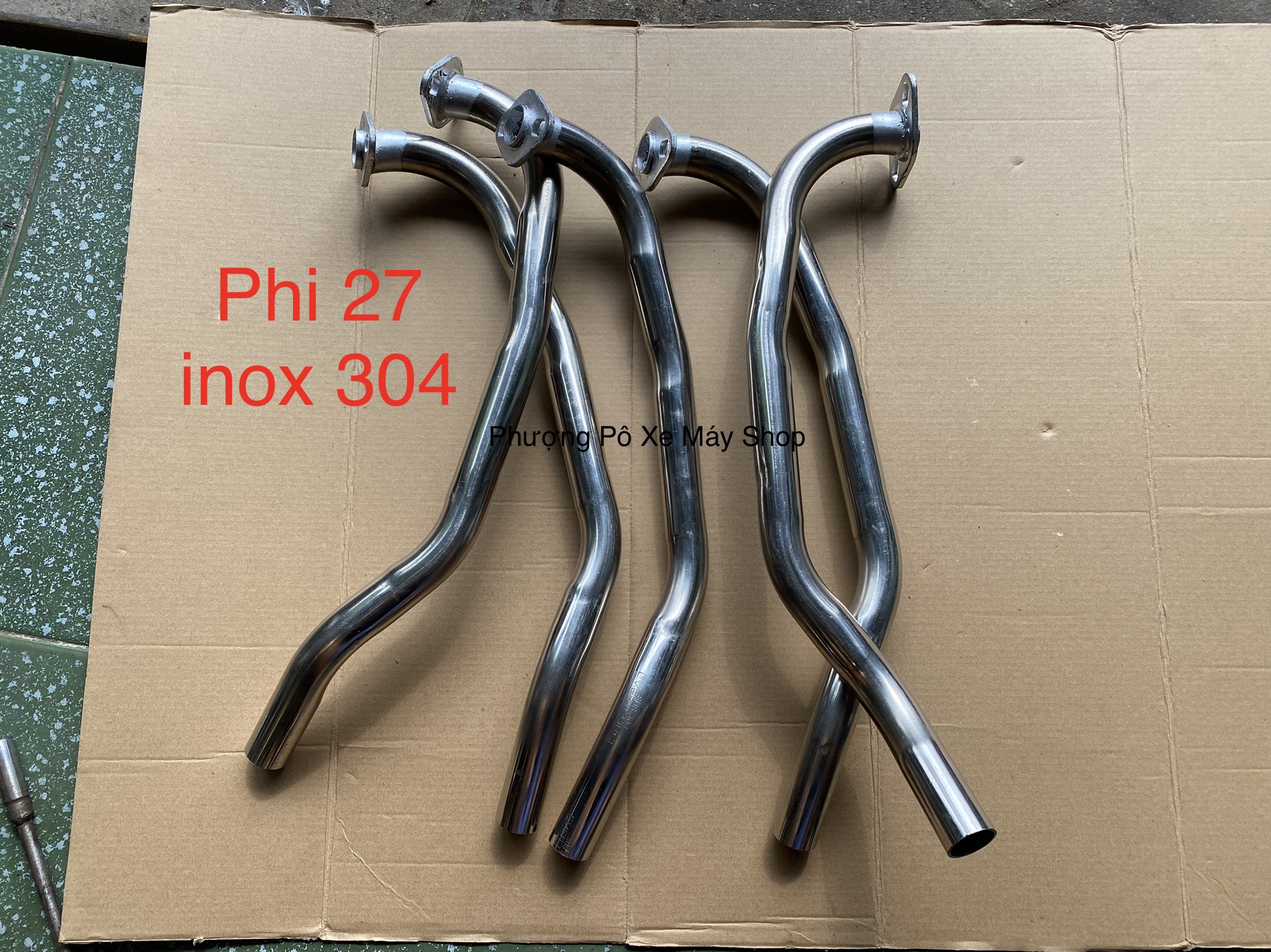 [HCM]cổ pô inox NVX 125-155 gắn pô zin