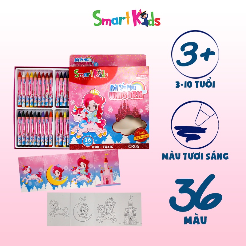 Sáp màu Smartkids Unicorn CR05