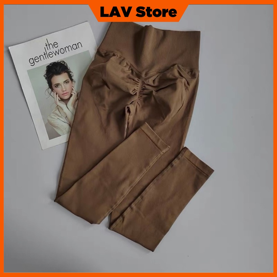 FreeShip Max Quần chun mông tập gym yoga, quần legging nữ Mitao co giãn 4 chiều LAV store