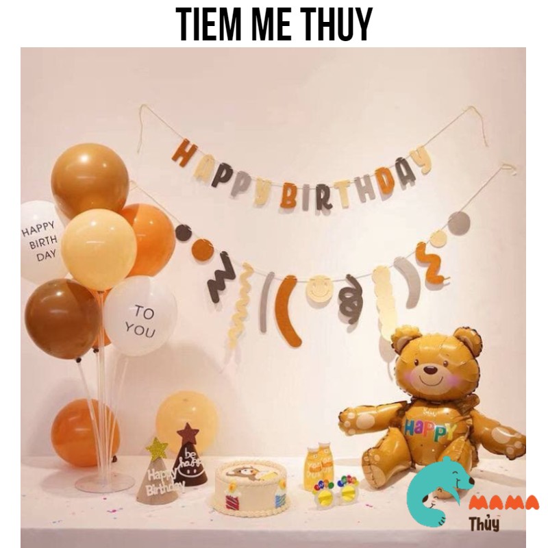 Bộ bóng trang trí sinh nhật phong cách Hàn Quốc 60
