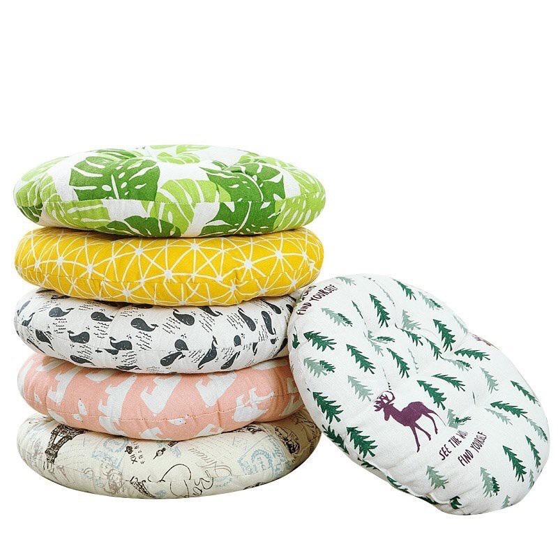 Đệm ngồi bệt tròn êm 40x40x5cm