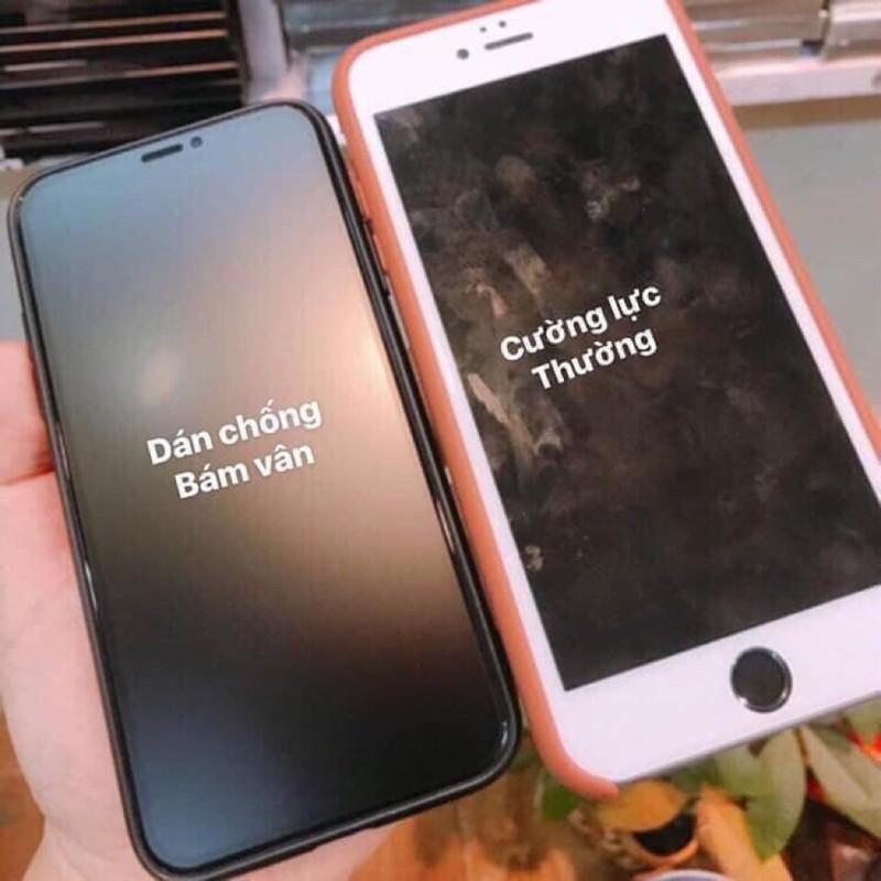 Kính Cường Lực Nhám Loại Full Màn Hình Chống Bám Vân Tay Lên Đến 90% Dùng Cho Các Model Iphone, Cảm Giác Vuốt Cực Mượt