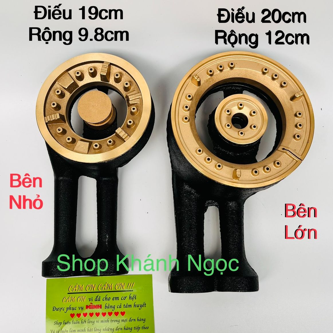 Điếu bếp gas đầu đốt sen chia lửa bếp ga Electrolux và các loại bếp 2 họng lửa cùng kích thước