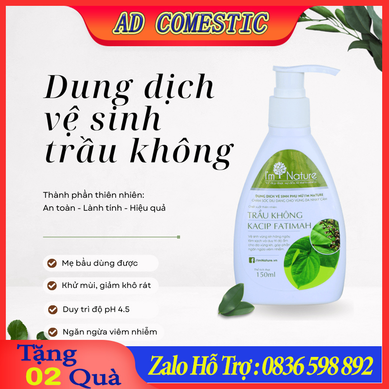 Dung dịch vệ sinh phụ nữ trầu không 150ml