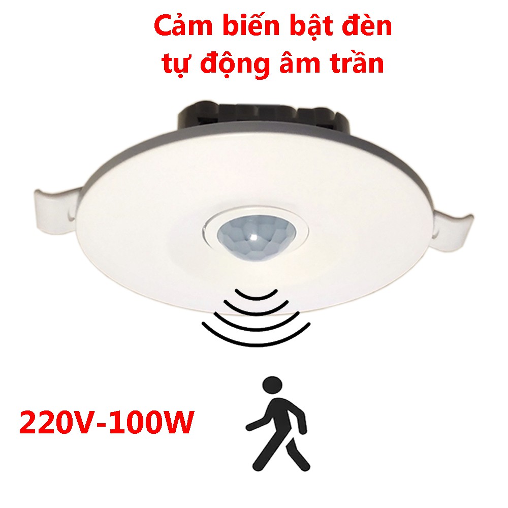 [HY-100] Công tắc cảm biến chuyển động hồng ngoại 220V 100W - Chỉnh độ nhạy và thời gian sáng
