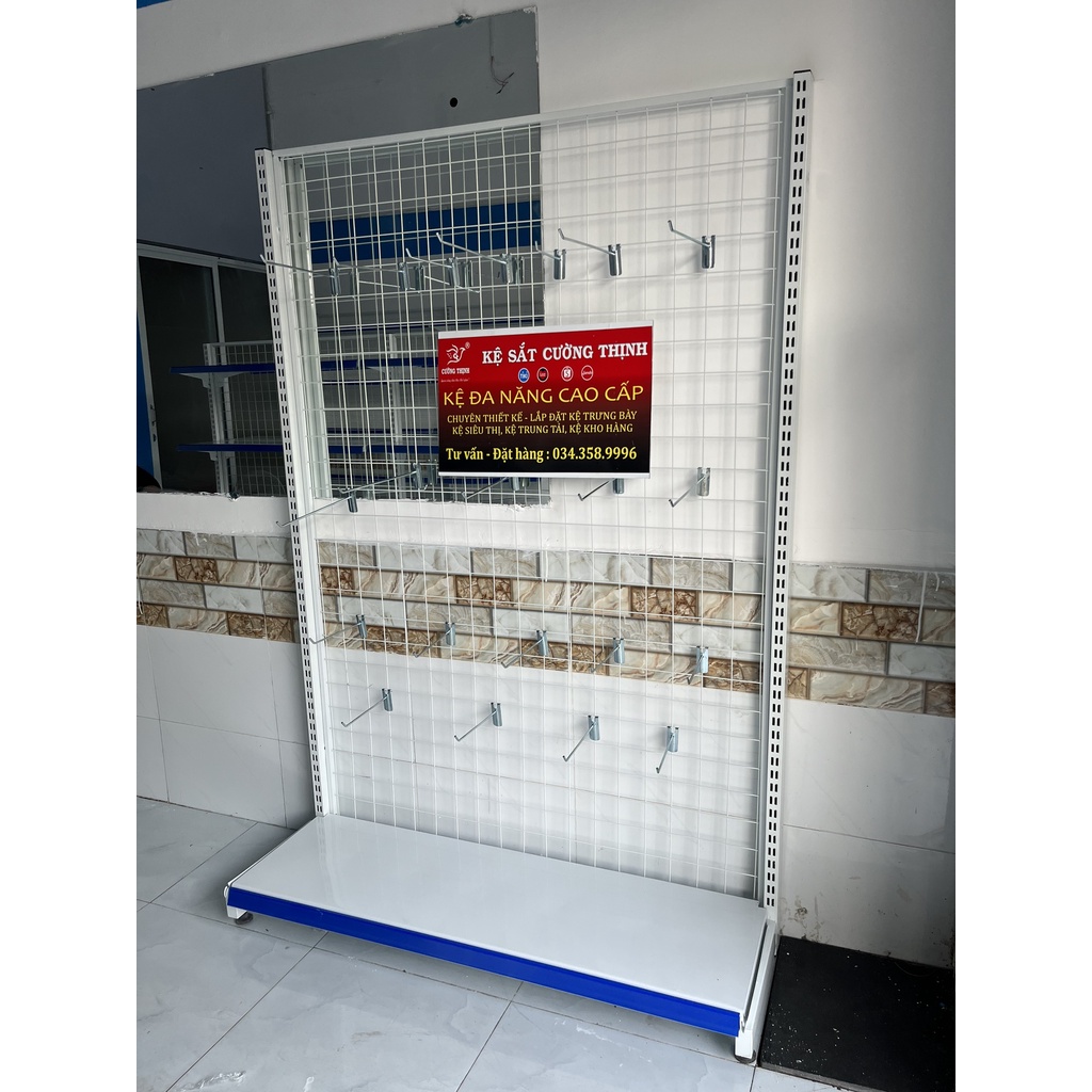 Kệ lưới, móc treo đồ tặng mèm 15 móc 15cm