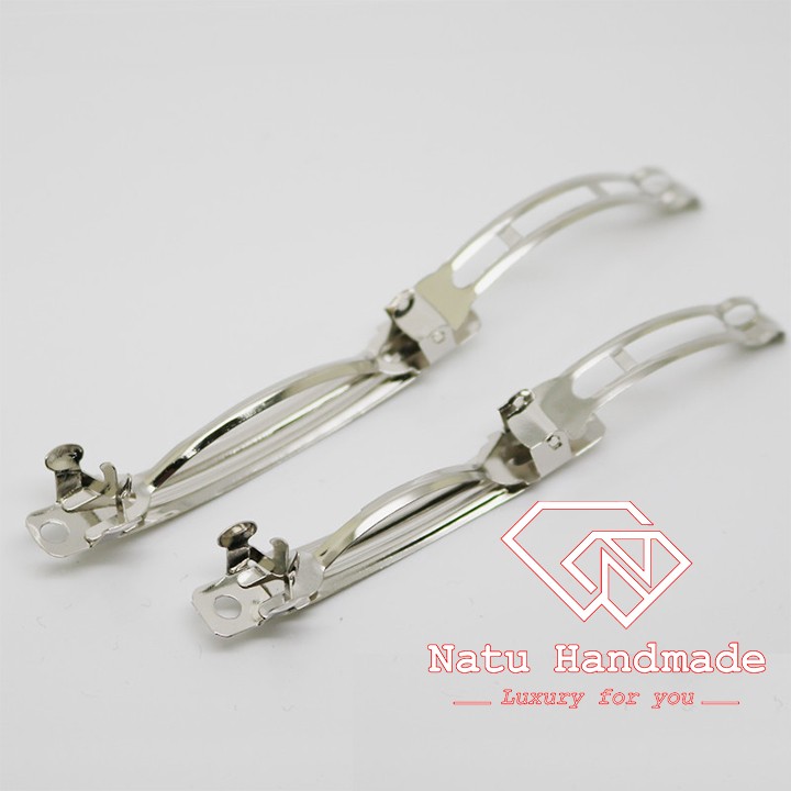 Nguyên liệu làm kẹp tóc handmade-Kẹp sườn / kẹp bấm NK Hàn Quốc loại đẹp - kepthuong