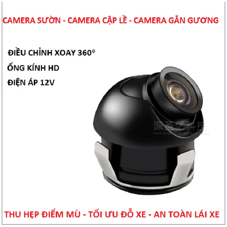 Camera cặp lề camera sườn gắn gương ô tô