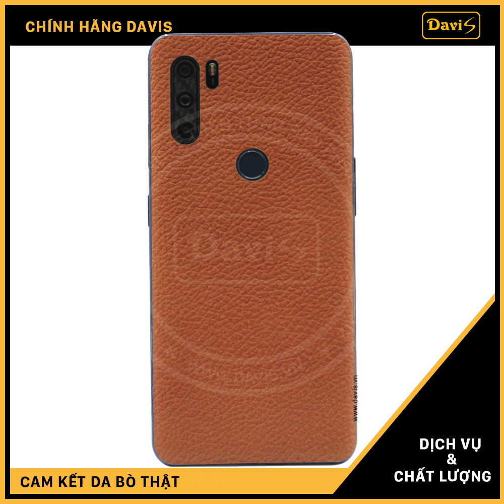 Dán da điện thoại Vsmart Active 3 - Vsmart Aris Pro, làm từ da thật cao cấp -  Chính hãng Davis
