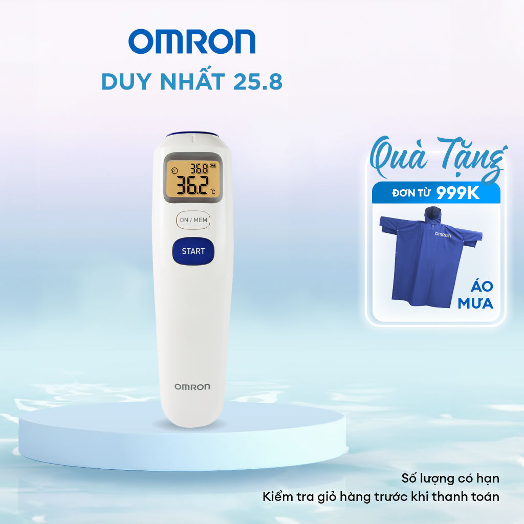 Nhiệt Kế OMRON MC-720 - Đo 3 Trong 1 (Nhiệt độ Cơ Thể - Phòng - Bề Mặt Đồ Vật) - Thương Hiệu Nhật Bản