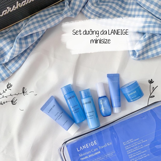 Set dưỡng ẩm cấp nước 6 món Laneige moisture care travel kit cam kết sản phẩm đúng mô tả chất lượng đảm bảo