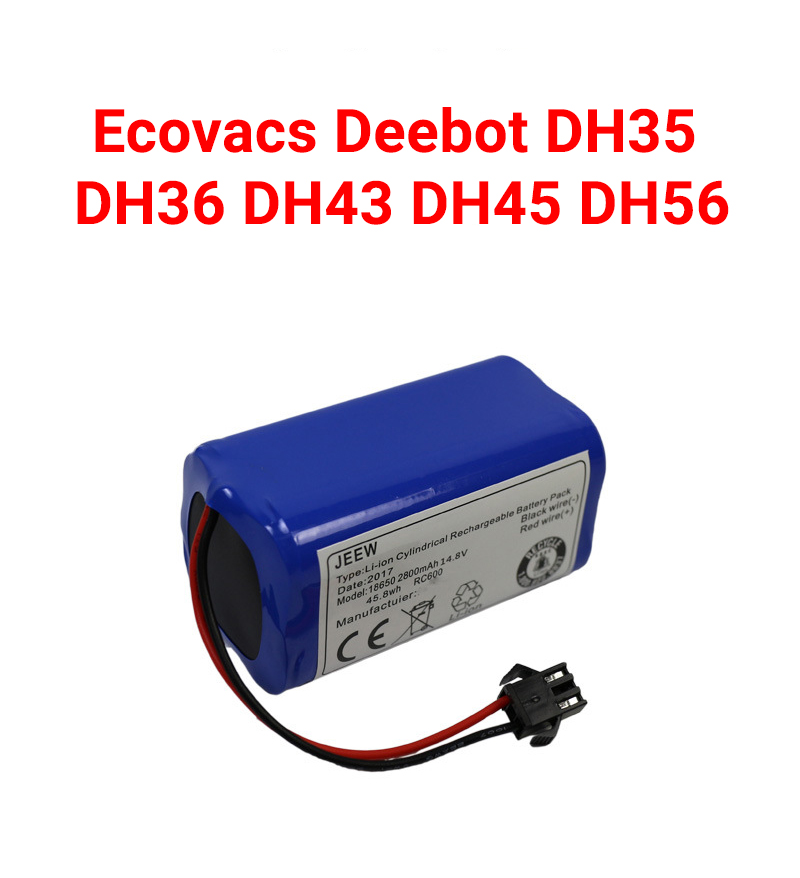 Pin robot hút bụi ecovacs deebot dh35 dh36 dh45 dh56 2800mah 14.8v