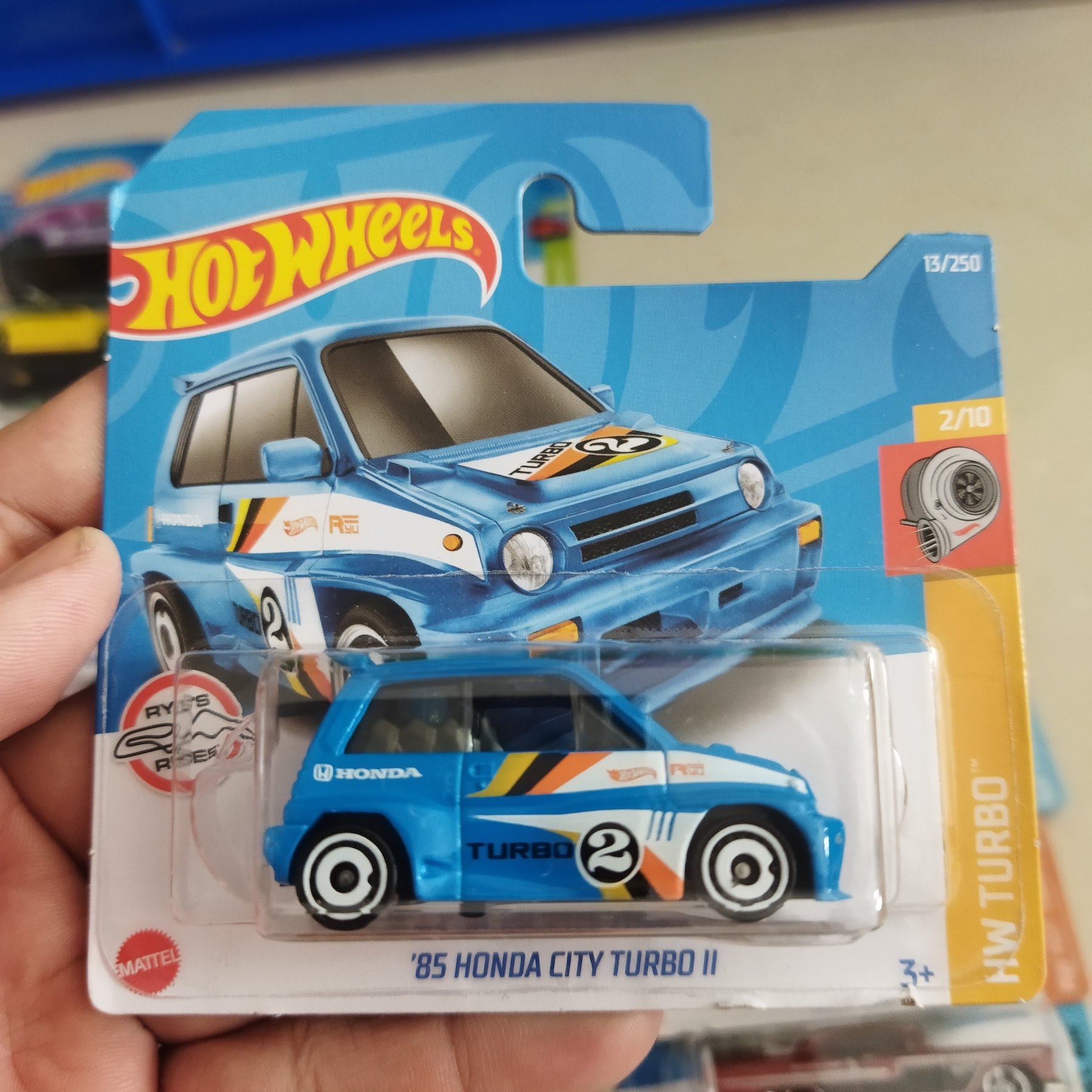 Xe mô hình chính hãng hotwheels - 85 honda city turbo ii