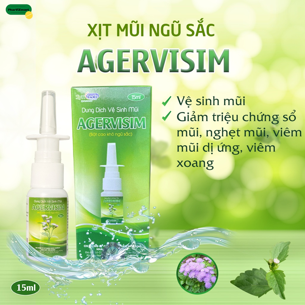 Dung dịch vệ sinh mũi agervisim