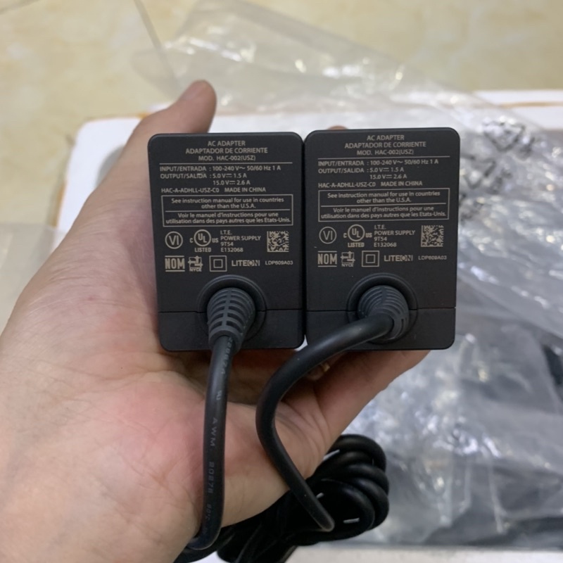 Sạc Chính hãng Nintendo Switch (39W AC Adapter) + Xuất TV cho switch  V1/V2/OLED 