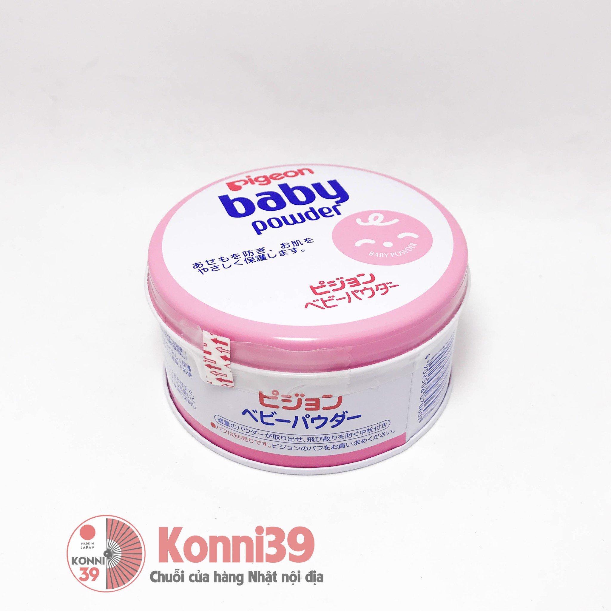 Phấn rôm Pigeon Nội Địa Nhật màu hồng - hương hoa, phấn rôm của Pigeon có tác dụng ngăn ngừa rôm sảy, chống hăm, bảo vệ làn da bé, phấn dành cho bé.