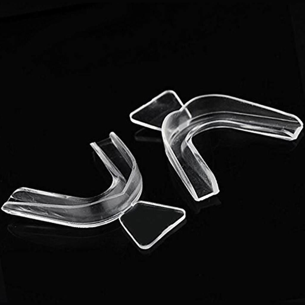 2 khay máng ngậm đựng làm trắng răng - tẩy trắng răng