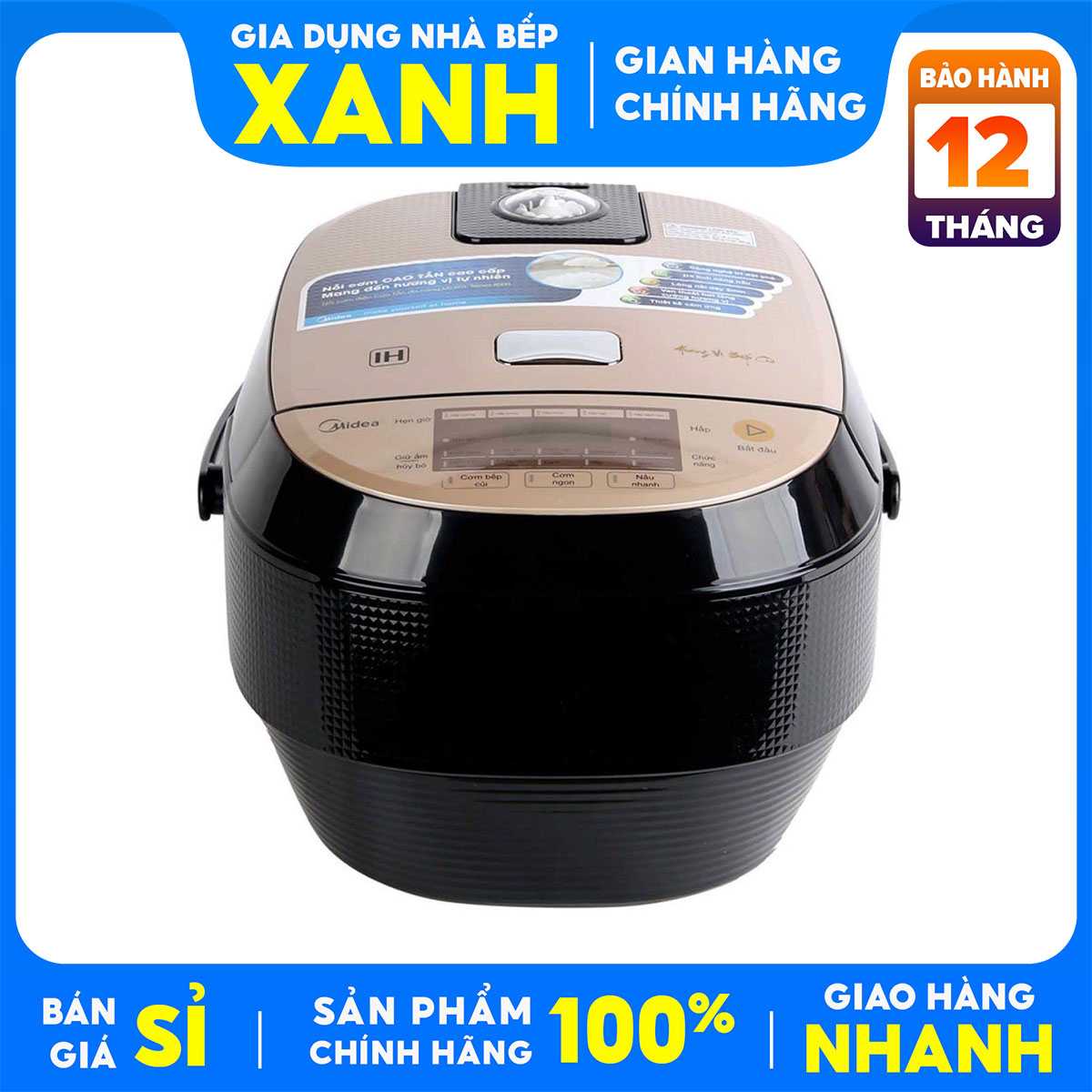 Electric rice cooker high frequency Midea 1.5 liter mb-hs4007-mới 100%