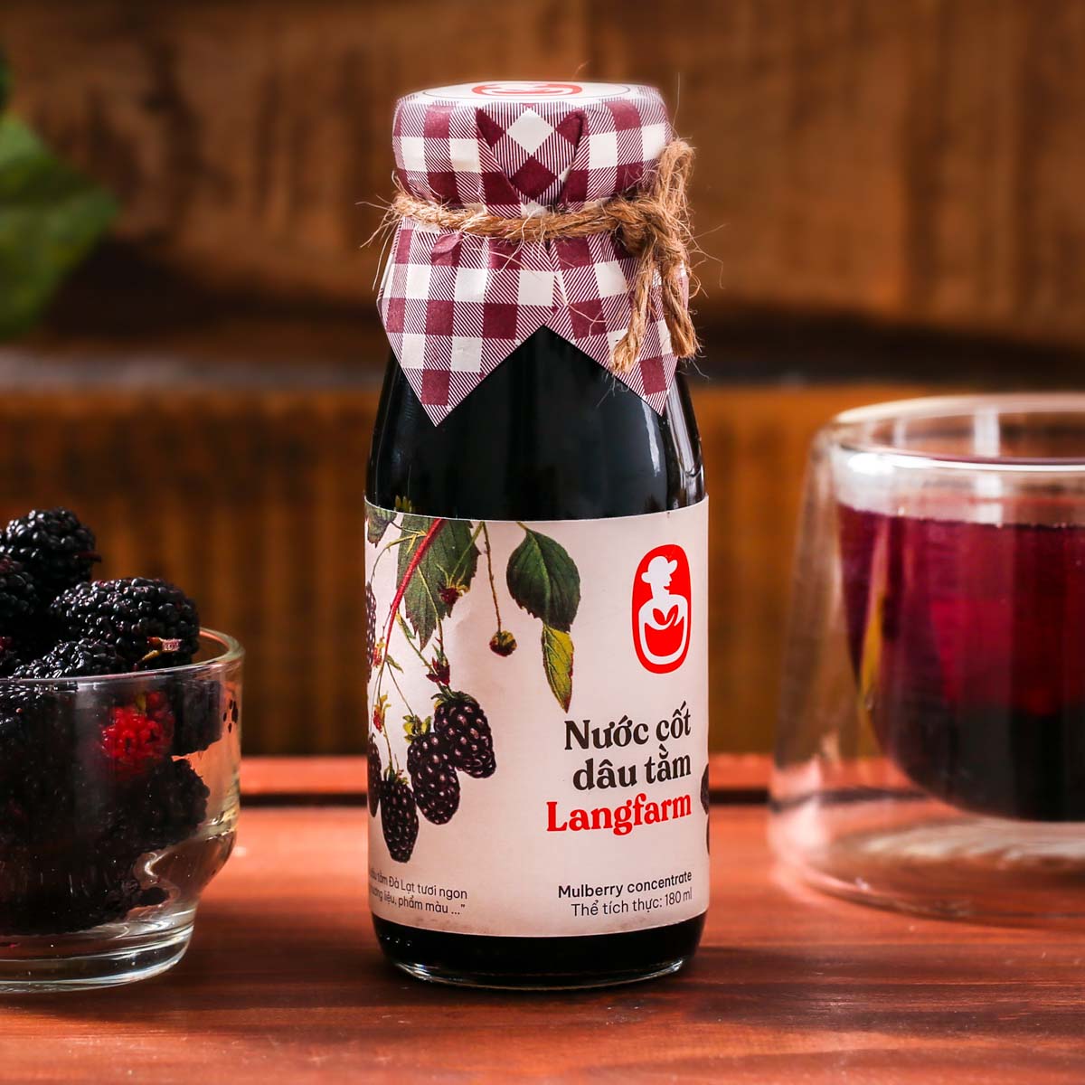 Nước cốt dâu tằm đặc sản Dâu Farm x Langfarm